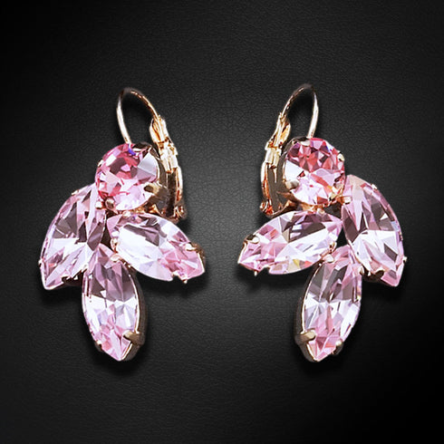 Auskarai "Paradiso Gėlės II" su Swarovski™ kristalais